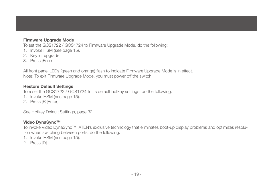 IOGear GCS1724 User Manual | Page 19 / 36