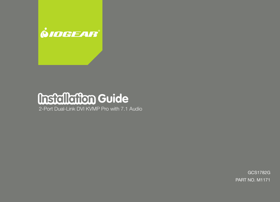 IOGear GCS1782G User Manual | 48 pages