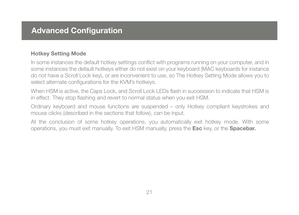 Advanced configuration | IOGear GCS1782G User Manual | Page 21 / 48