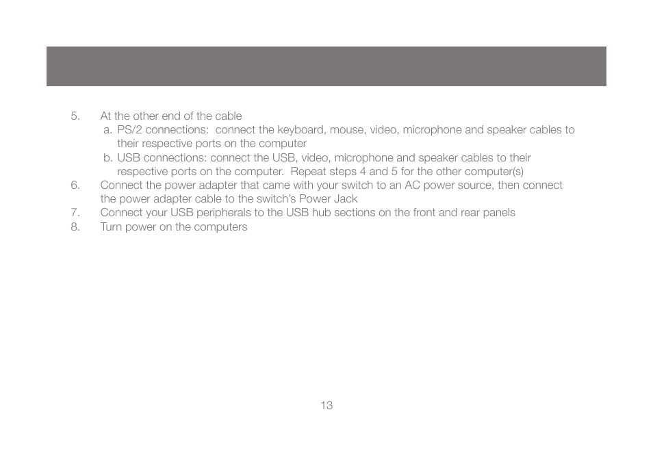 IOGear GCS1804 User Manual | Page 13 / 56