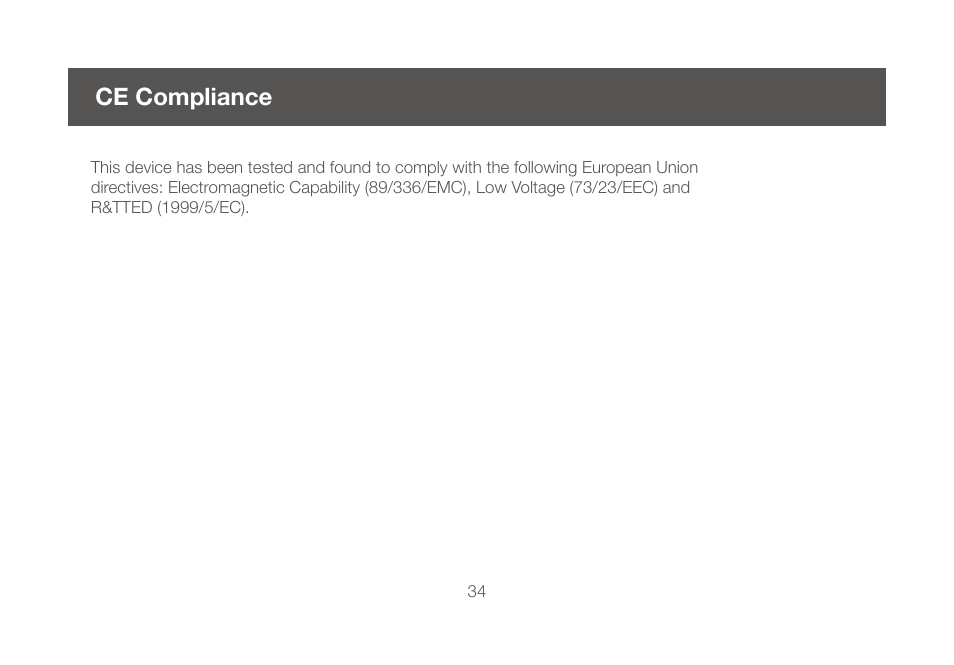 Ce compliance | IOGear GCS1924 User Manual | Page 34 / 38