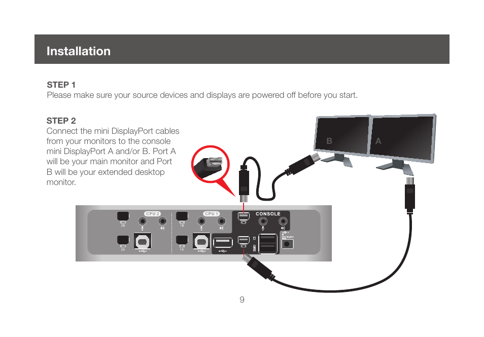 Installation, Installation 9 | IOGear GCS1924 User Manual | Page 9 / 38