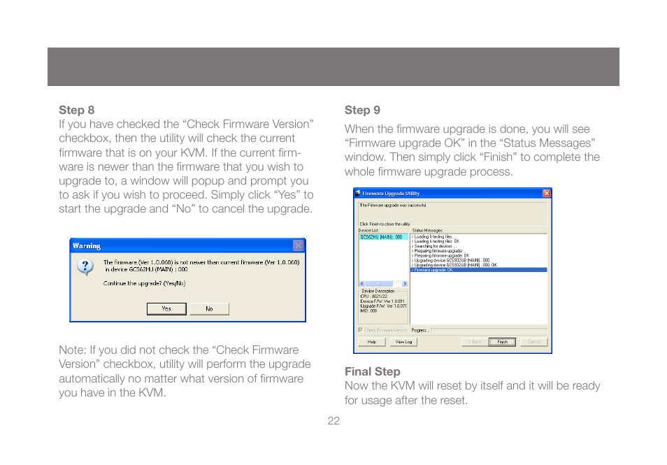 IOGear GCS62HU User Manual | Page 22 / 32