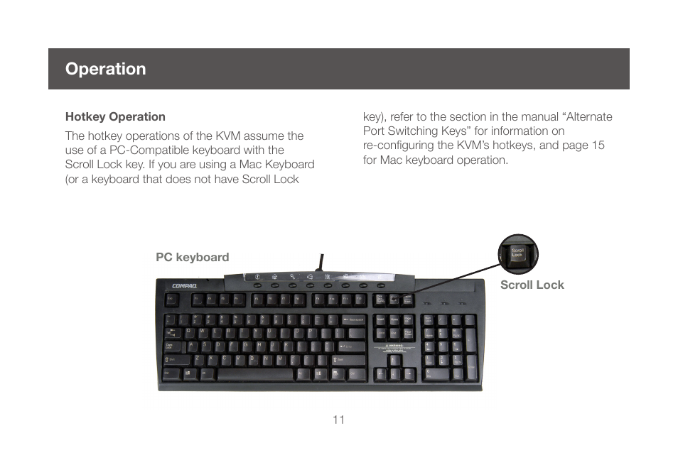 Operation, Operation 11 | IOGear GCS632UW6 Manual User Manual | Page 11 / 36