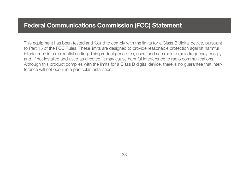 Federal communications commission (fcc) statement | IOGear GCS632UW6 Manual User Manual | Page 33 / 36