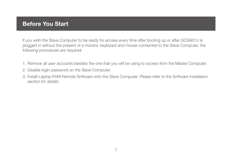 Before you start | IOGear GCS661UW6 User Manual | Page 7 / 32