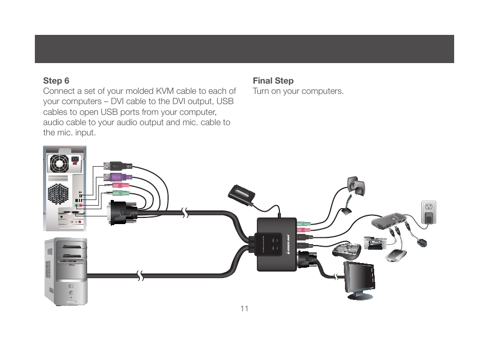 Final step turn on your computers | IOGear GCS982U User Manual | Page 11 / 30