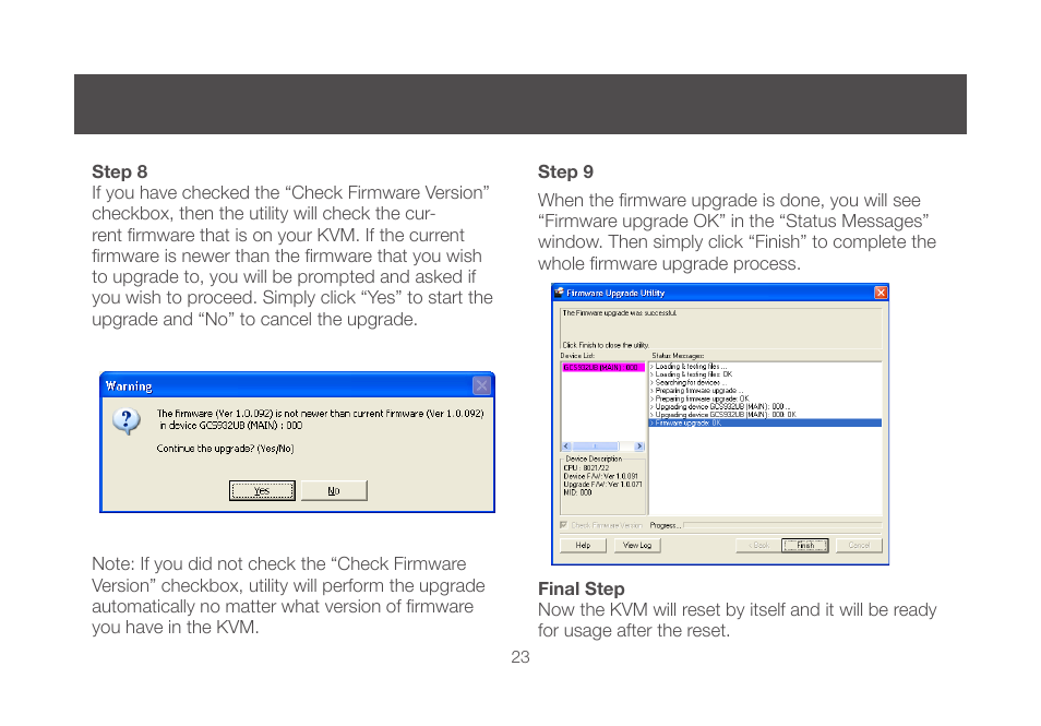 IOGear GCS982U User Manual | Page 23 / 30