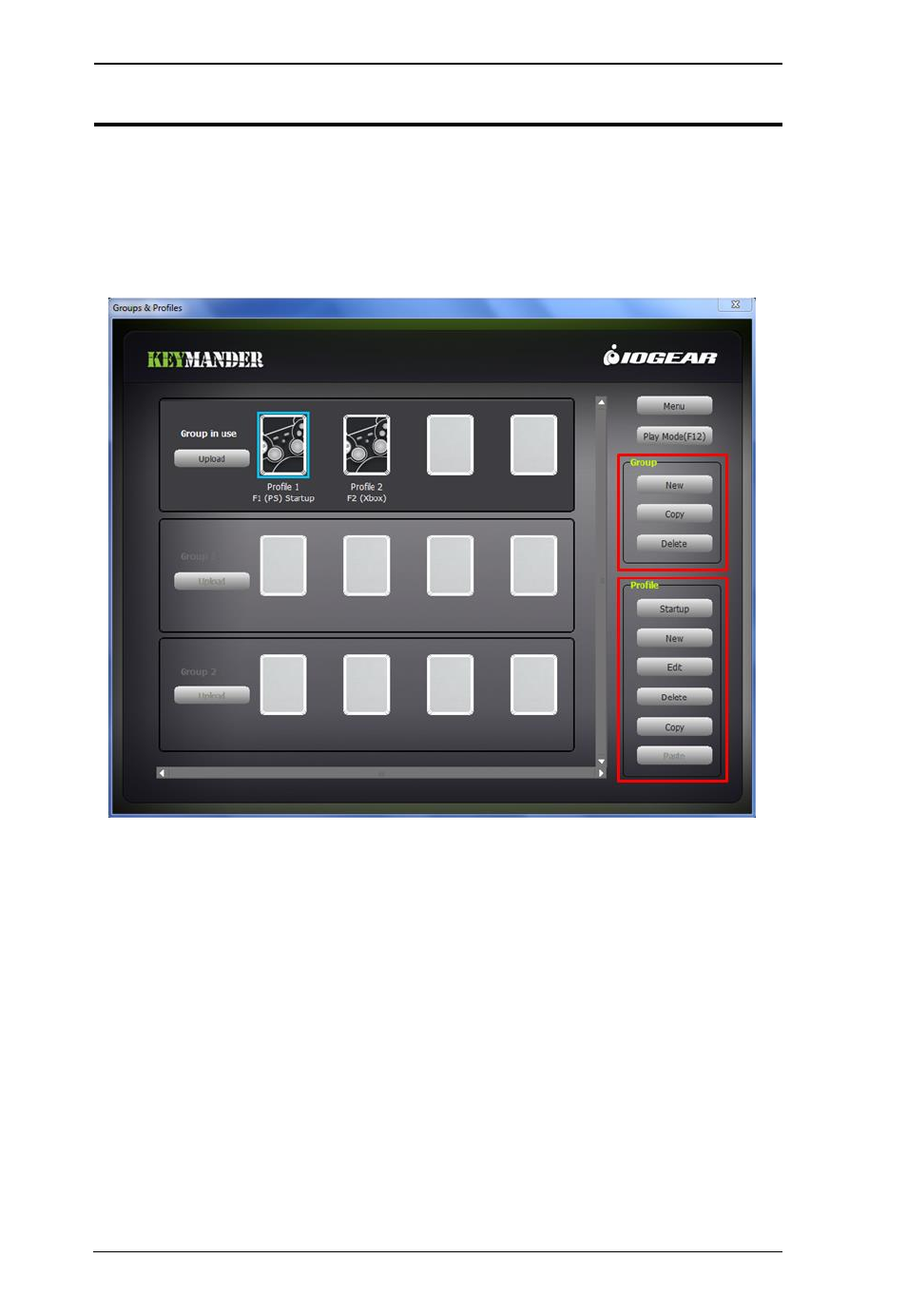 Profiles & groups | IOGear GE1337P Manual User Manual | Page 32 / 57