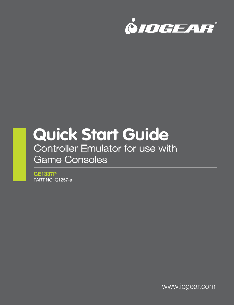 IOGear GE1337P Quick Start User Manual | 16 pages