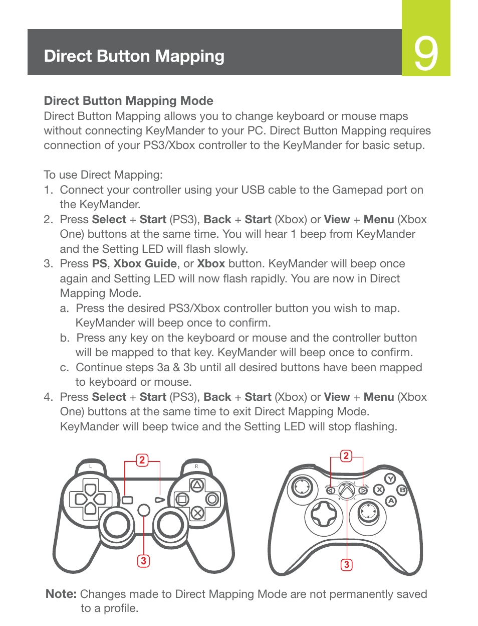 Direct button mapping | IOGear GE1337P Quick Start User Manual | Page 10 / 16