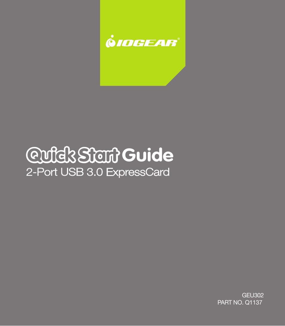 IOGear GEU302 User Manual | 8 pages