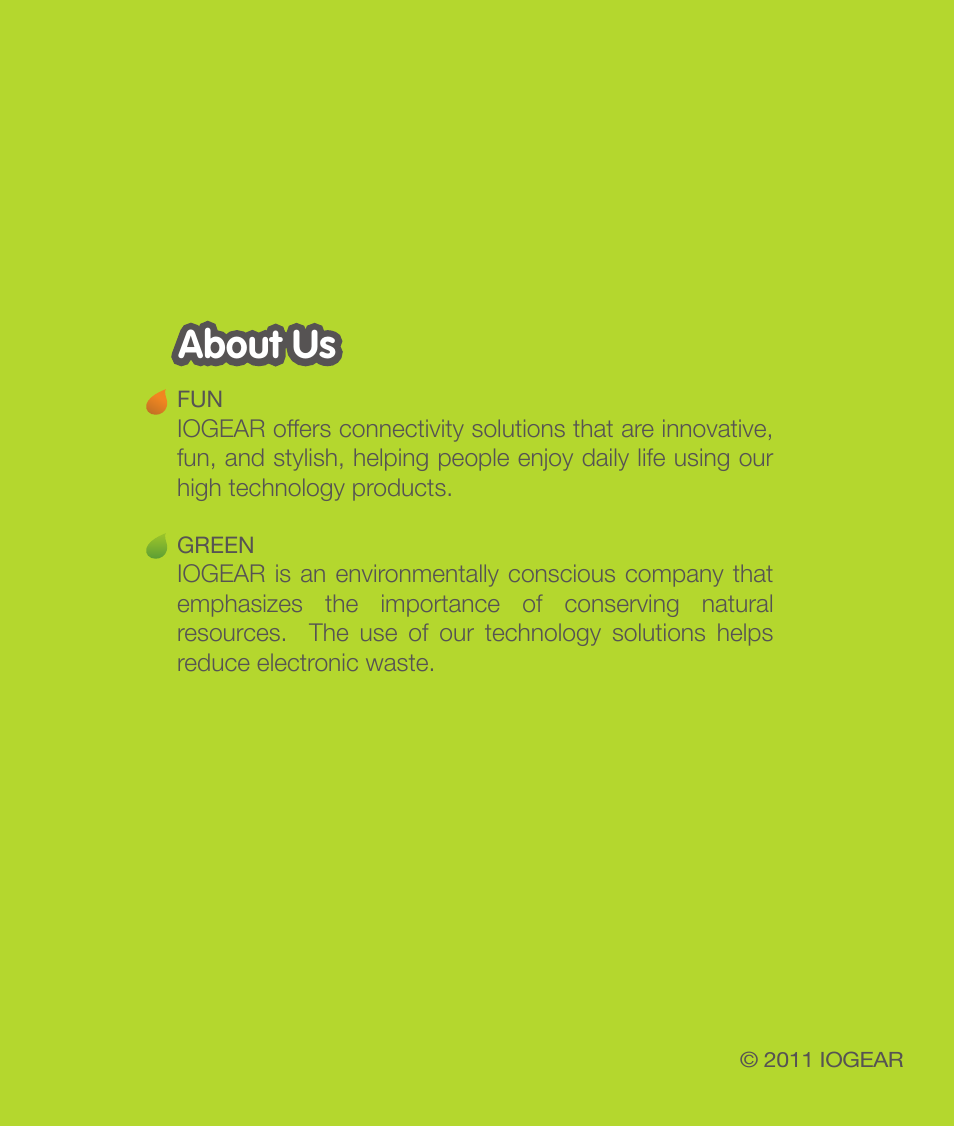 About us | IOGear GFR381 User Manual | Page 8 / 8