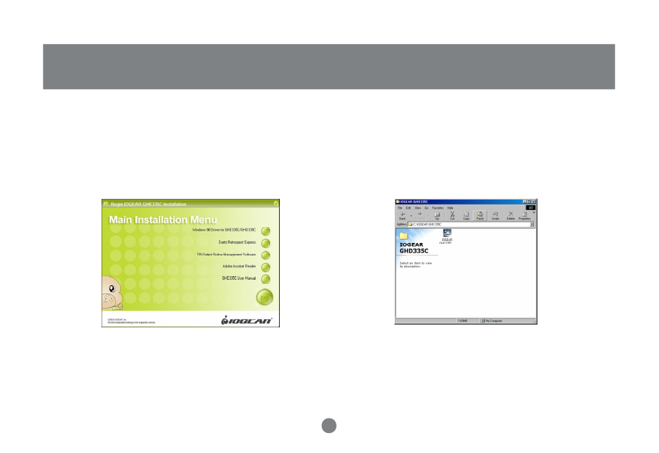 Installation of ion, Drive software (pc) | IOGear GHD335C250 User Manual | Page 22 / 44