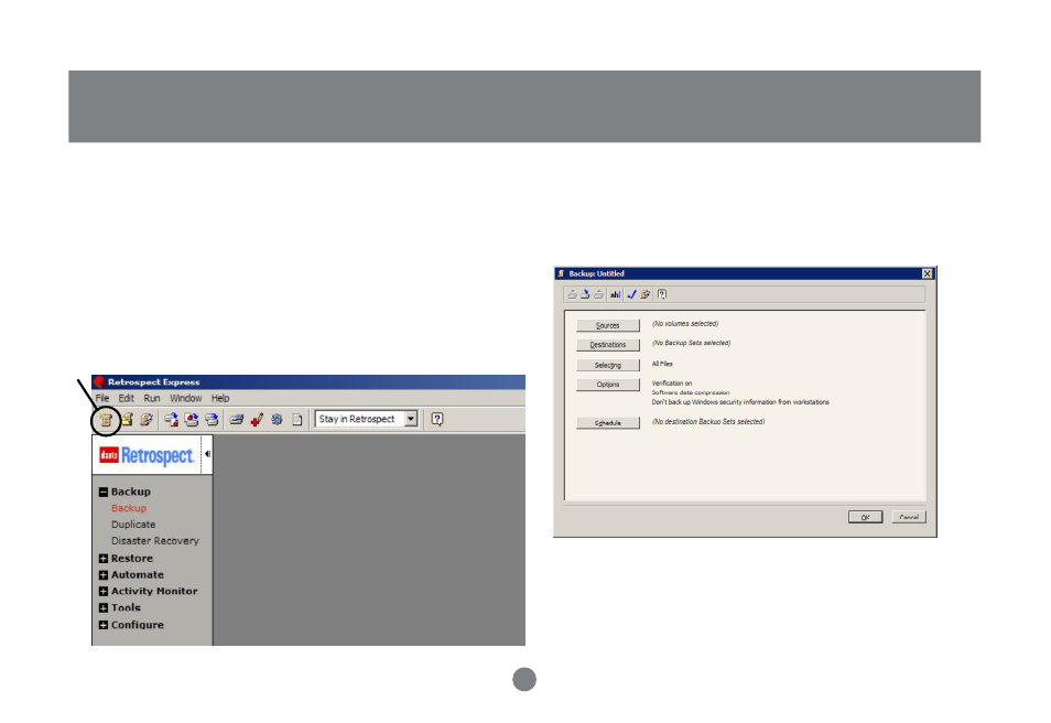 Osd opera- tion, Dantz retrospect setup | IOGear GHD335C250 User Manual | Page 28 / 44