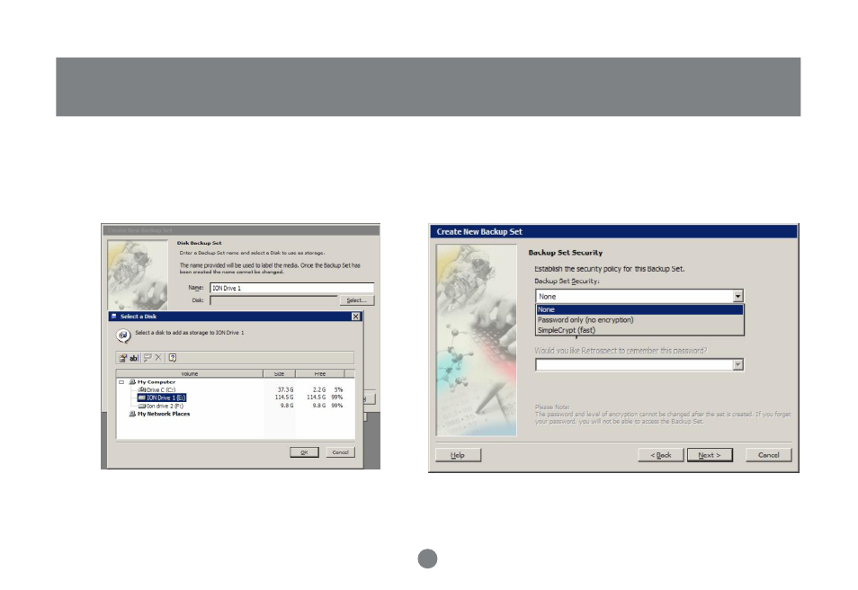 Dantz retrospect setup | IOGear GHD335C250 User Manual | Page 30 / 44