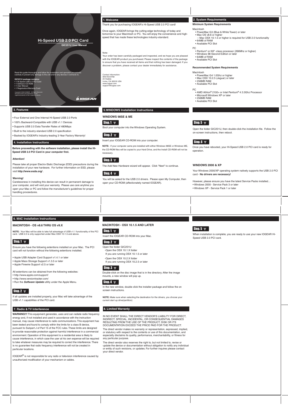 IOGear GIC251U User Manual | 1 page