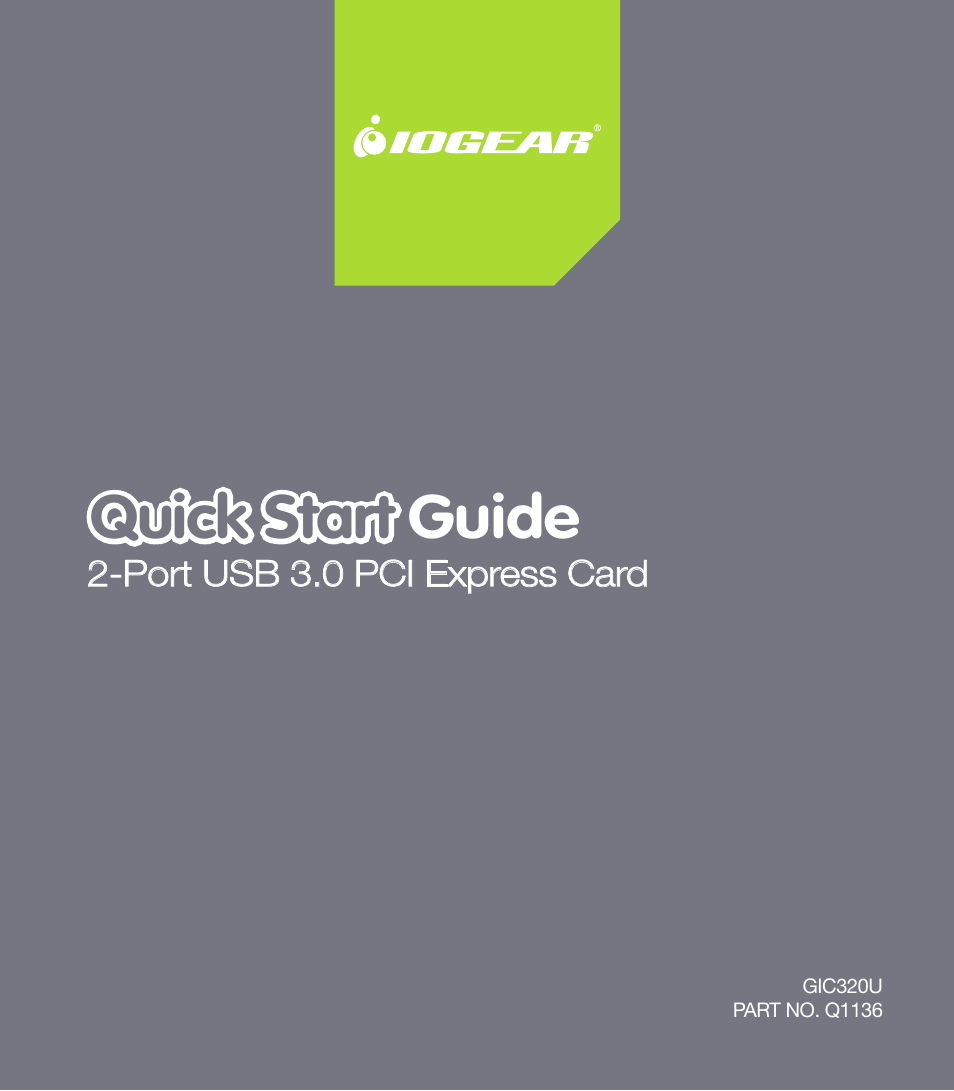 IOGear GIC320U User Manual | 8 pages