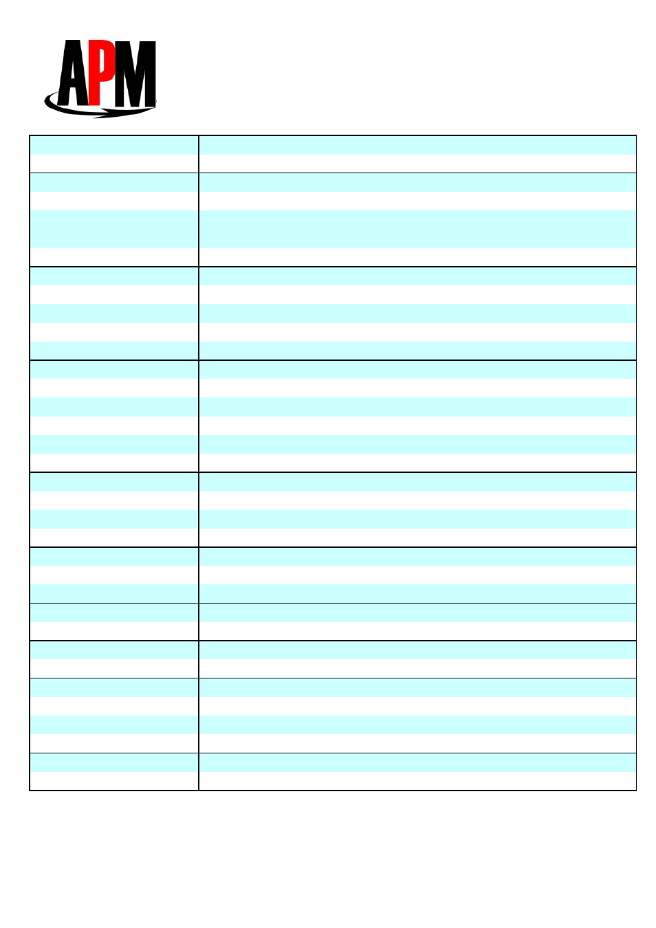 Apm co., ltd | APM AAL-9412 User Manual | Page 2 / 2