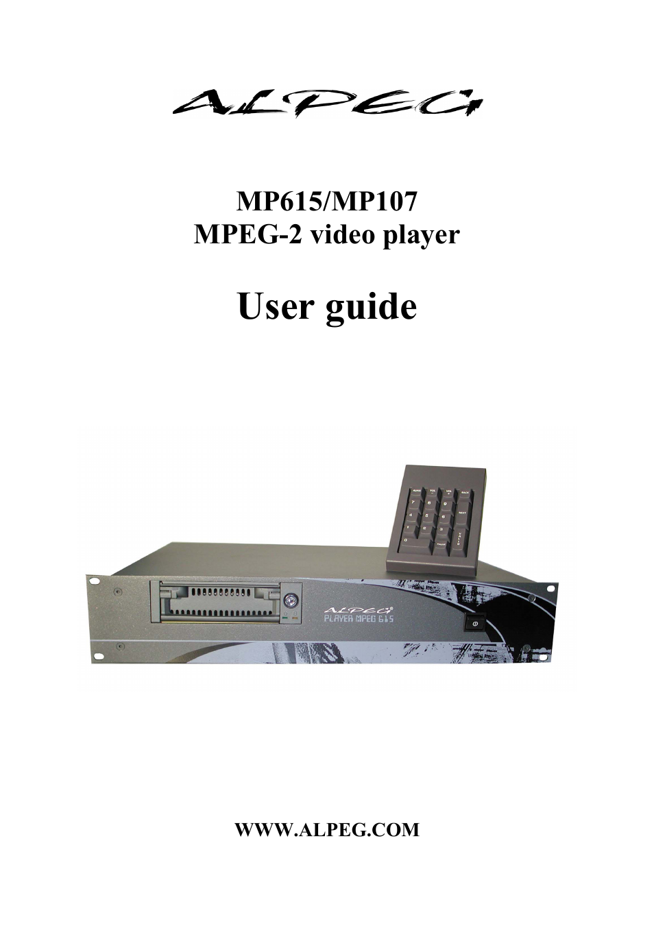 Alpeg MP615/MP107 User Manual | 34 pages