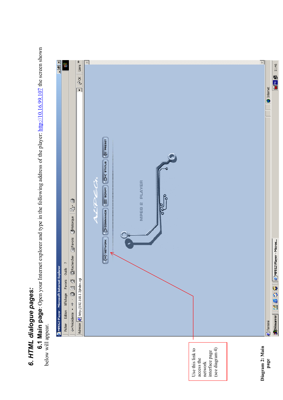 Html dialogue pages | Alpeg MP615/MP107 User Manual | Page 14 / 34