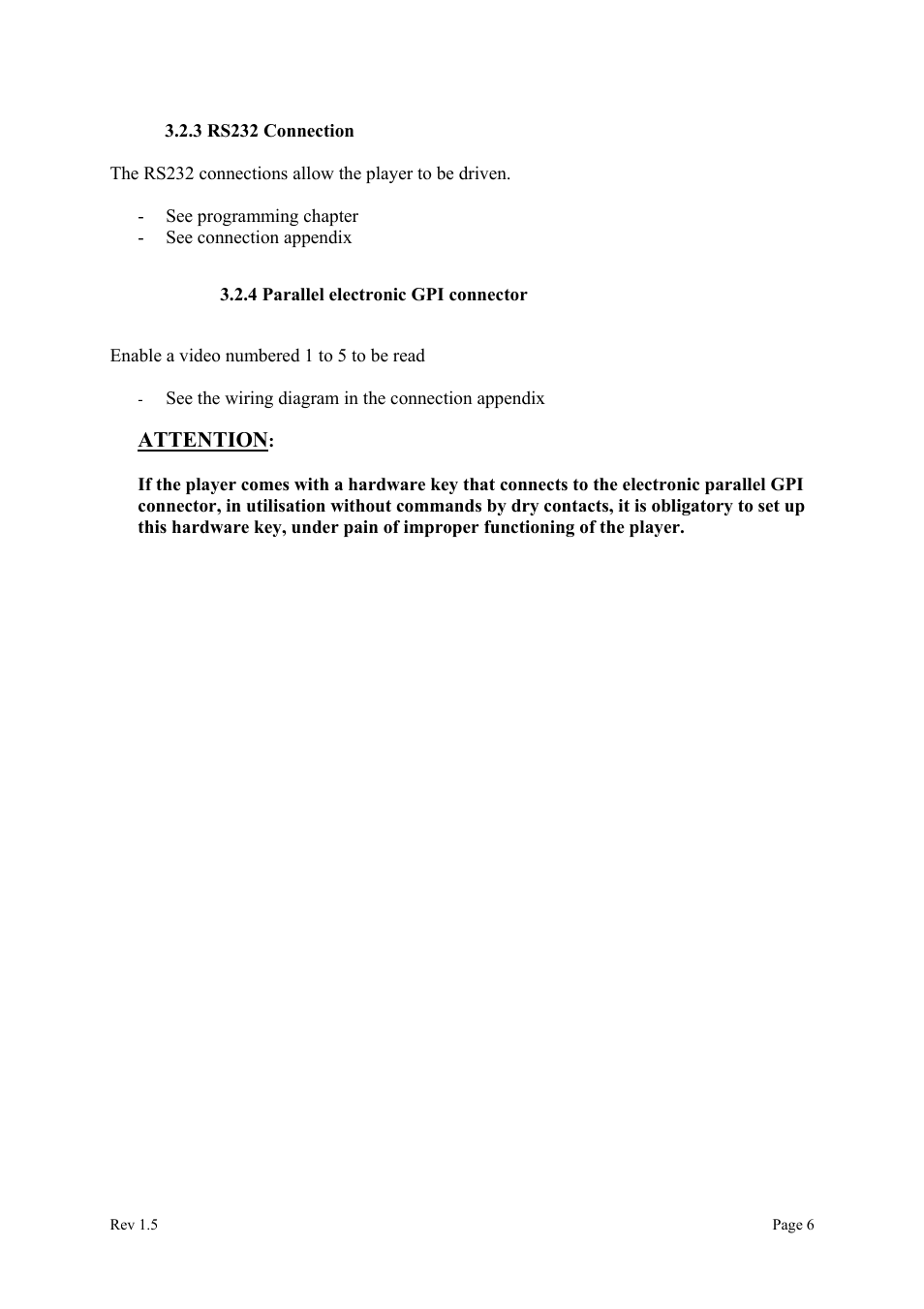 Attention | Alpeg MP615/MP107 User Manual | Page 7 / 34