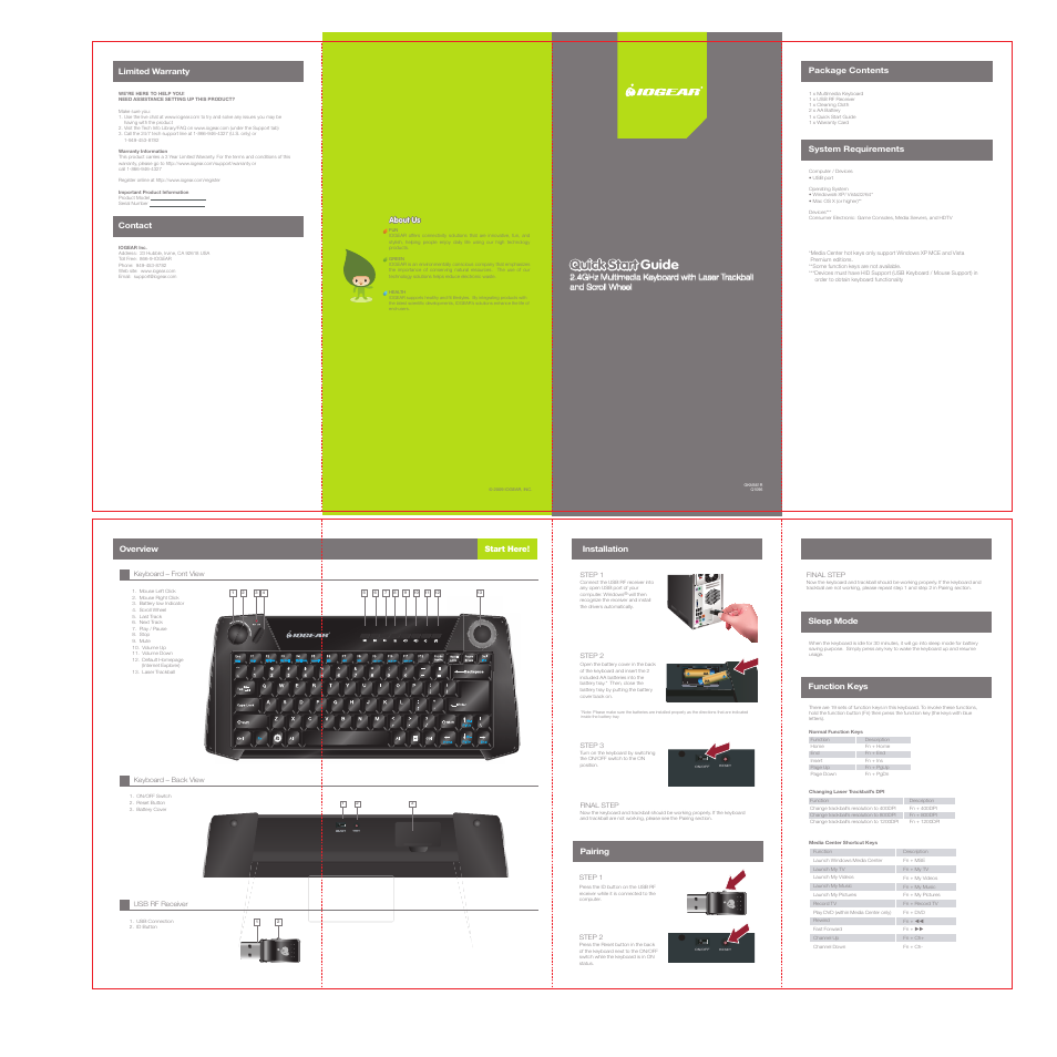 IOGear GKM561RW4 User Manual | 1 page