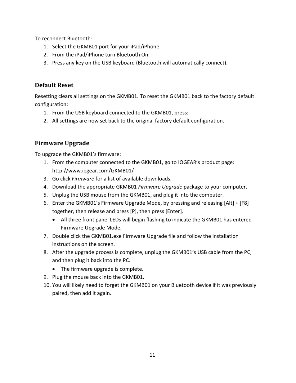 IOGear GKMB01 Manual User Manual | Page 11 / 15