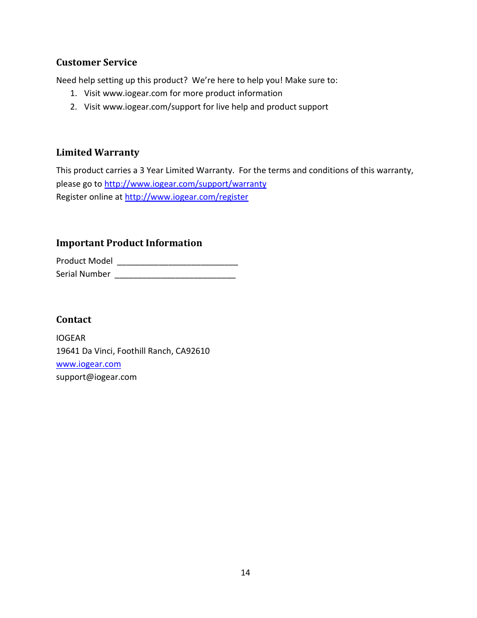 IOGear GKMB01 Manual User Manual | Page 14 / 15