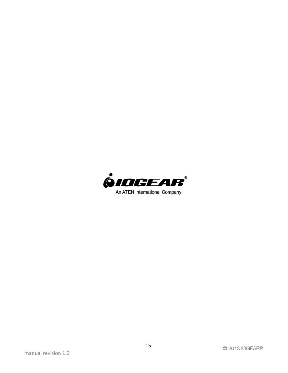 IOGear GKMB01 Manual User Manual | Page 15 / 15
