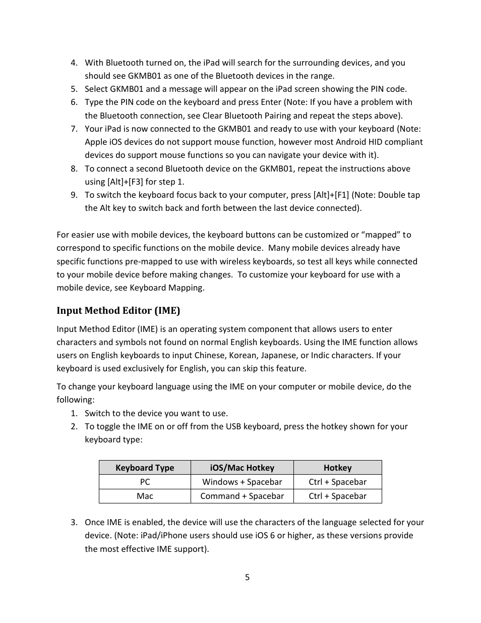 IOGear GKMB01 Manual User Manual | Page 5 / 15