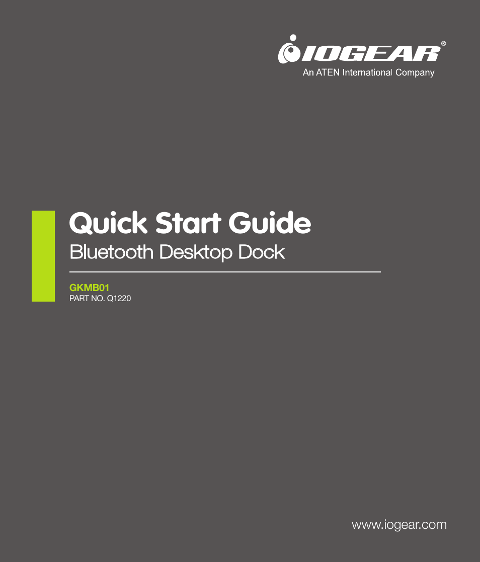 IOGear GKMB01 Quick Start User Manual | 8 pages