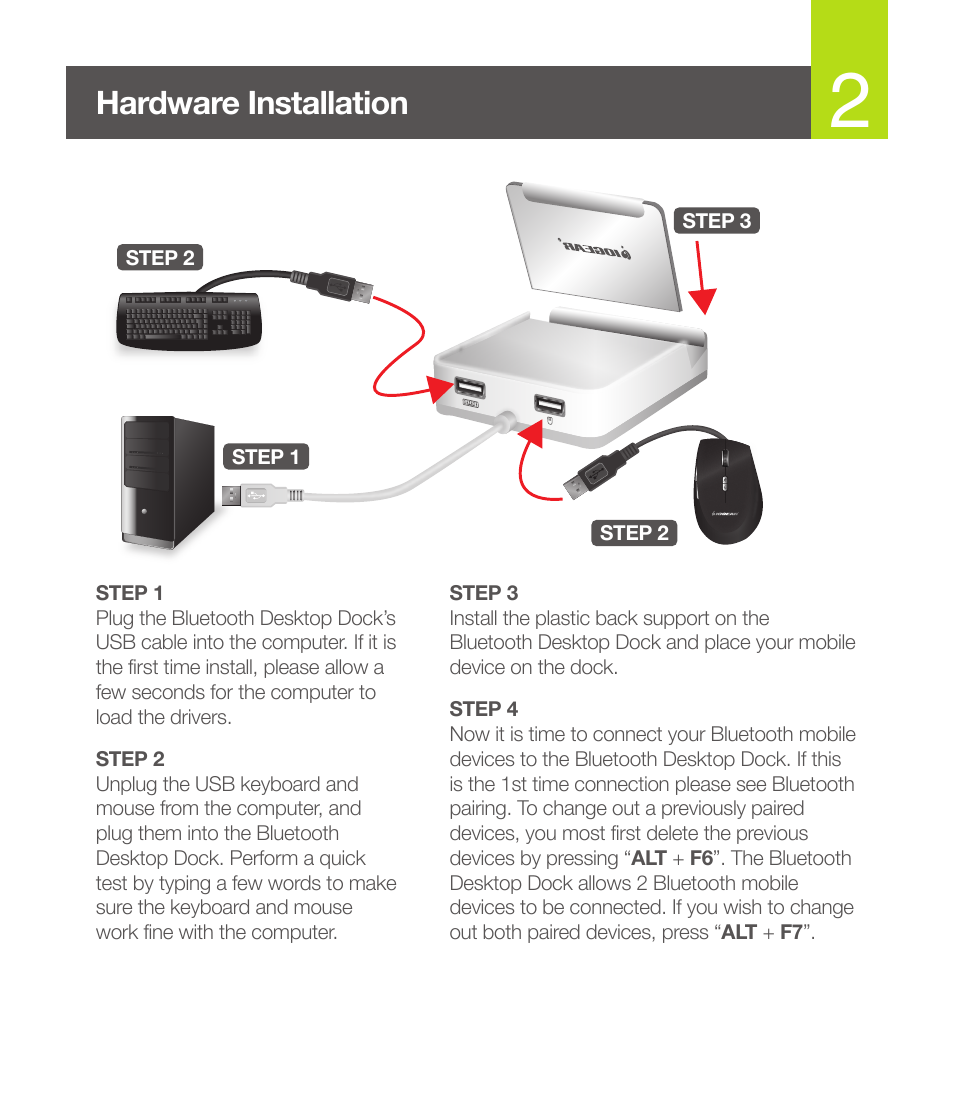 Hardware installation | IOGear GKMB01 Quick Start User Manual | Page 3 / 8