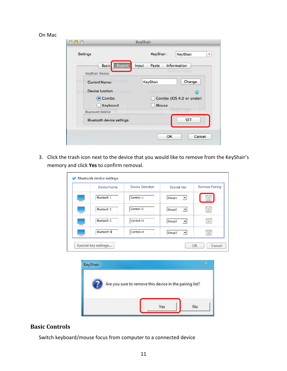 Basic controls | IOGear GKMB02 Manual User Manual | Page 11 / 19