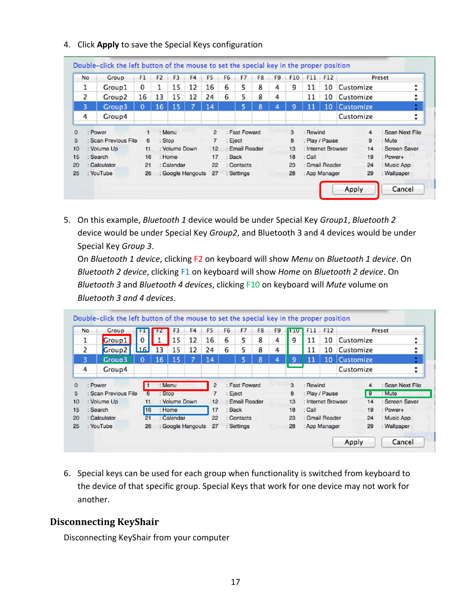 Disconnecting keyshair | IOGear GKMB02 Manual User Manual | Page 17 / 19