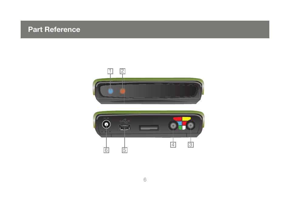 Part reference | IOGear GMD2025U120A Manual User Manual | Page 6 / 44