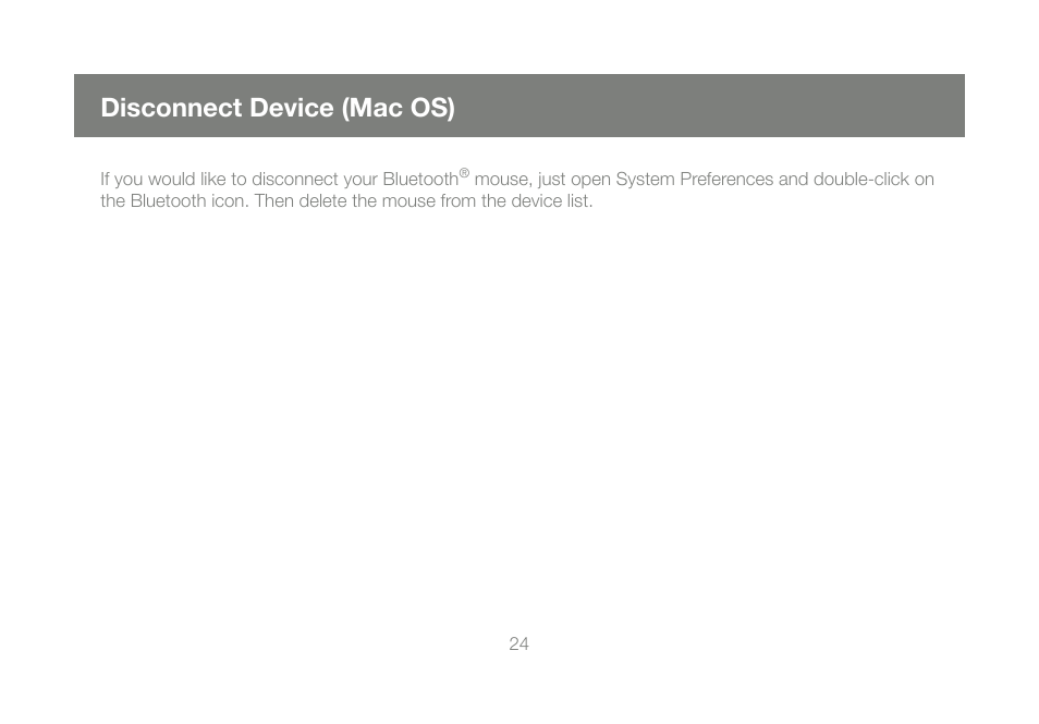 Disconnect device (mac os) | IOGear GME228BW6 User Manual | Page 24 / 84