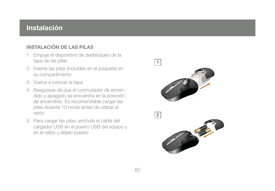 Instalación | IOGear GME228BW6 User Manual | Page 60 / 84
