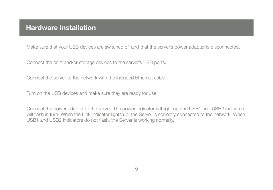 Hardware installation | IOGear GMFPSU22W6 User Manual | Page 9 / 32