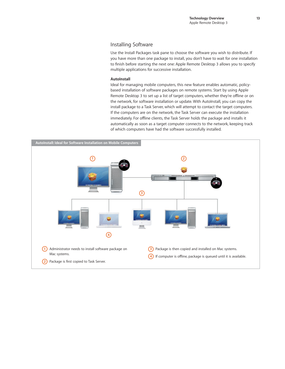 Installing software | Apple Remote Desktop 3 User Manual | Page 13 / 35