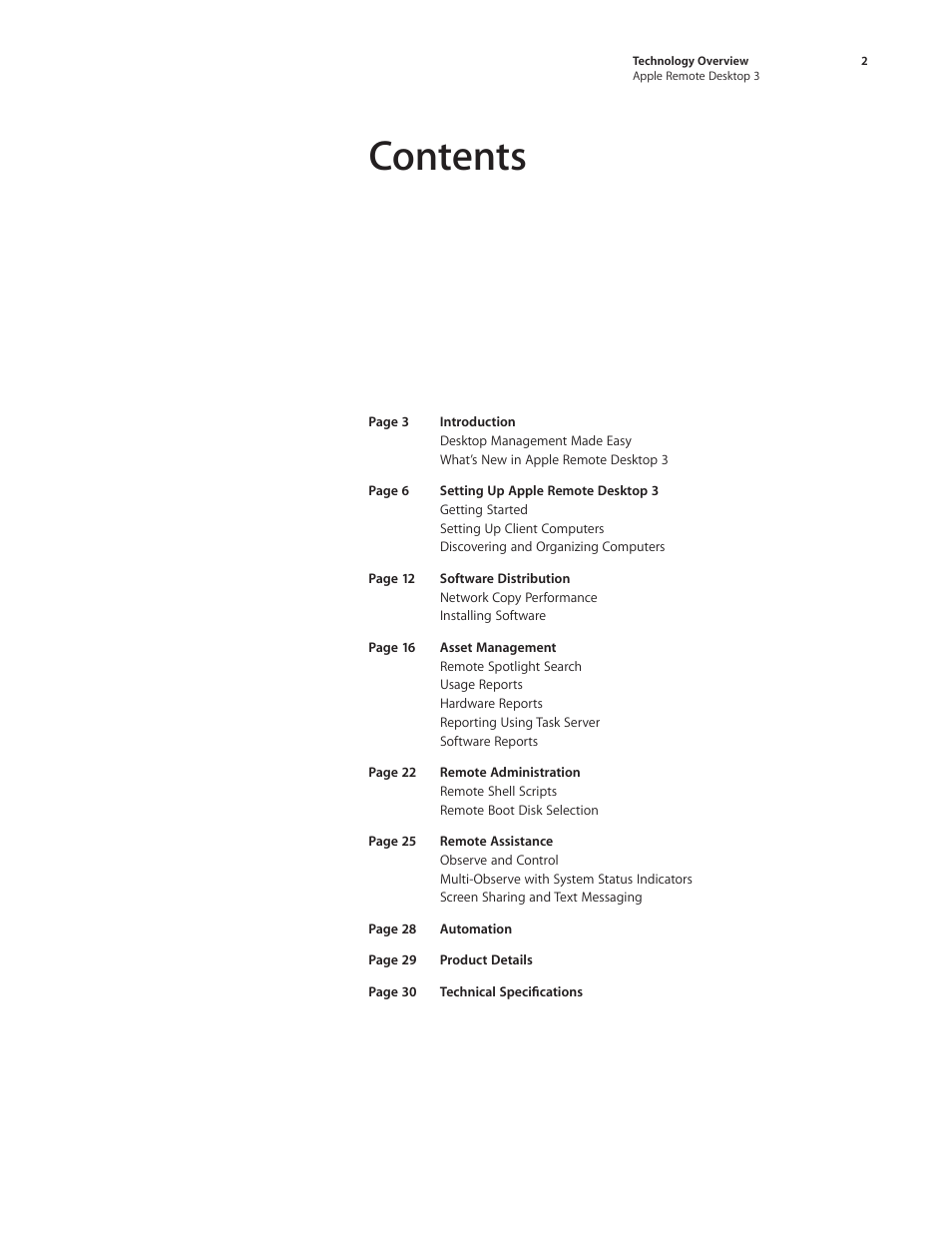 Apple Remote Desktop 3 User Manual | Page 2 / 35