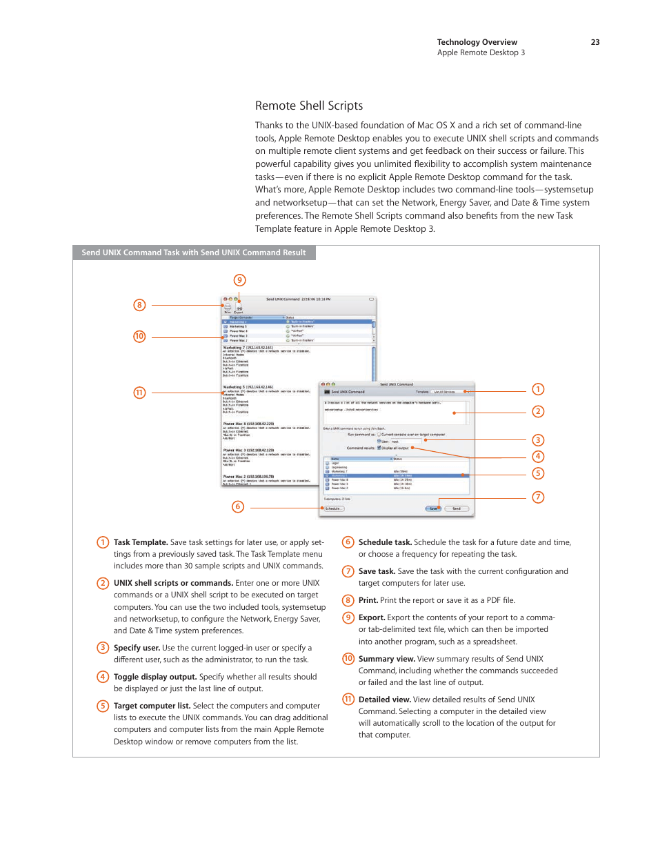 Remote shell scripts | Apple Remote Desktop 3 User Manual | Page 23 / 35