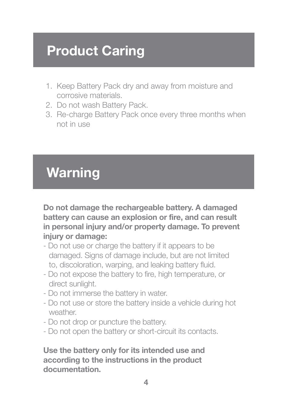 Product caring warning | IOGear GMP2000P User Manual | Page 5 / 9