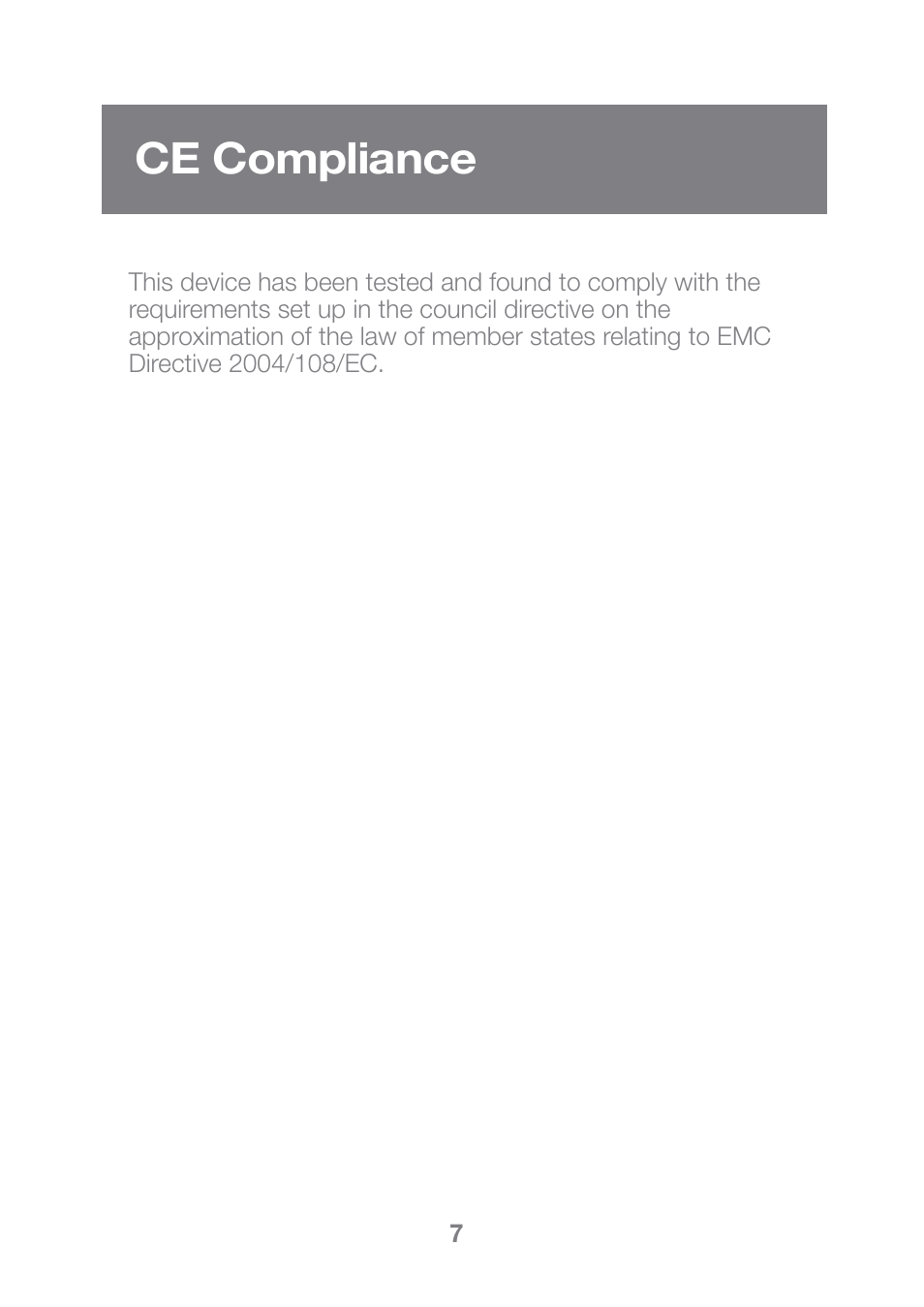 Ce compliance | IOGear GMP2000P User Manual | Page 7 / 9