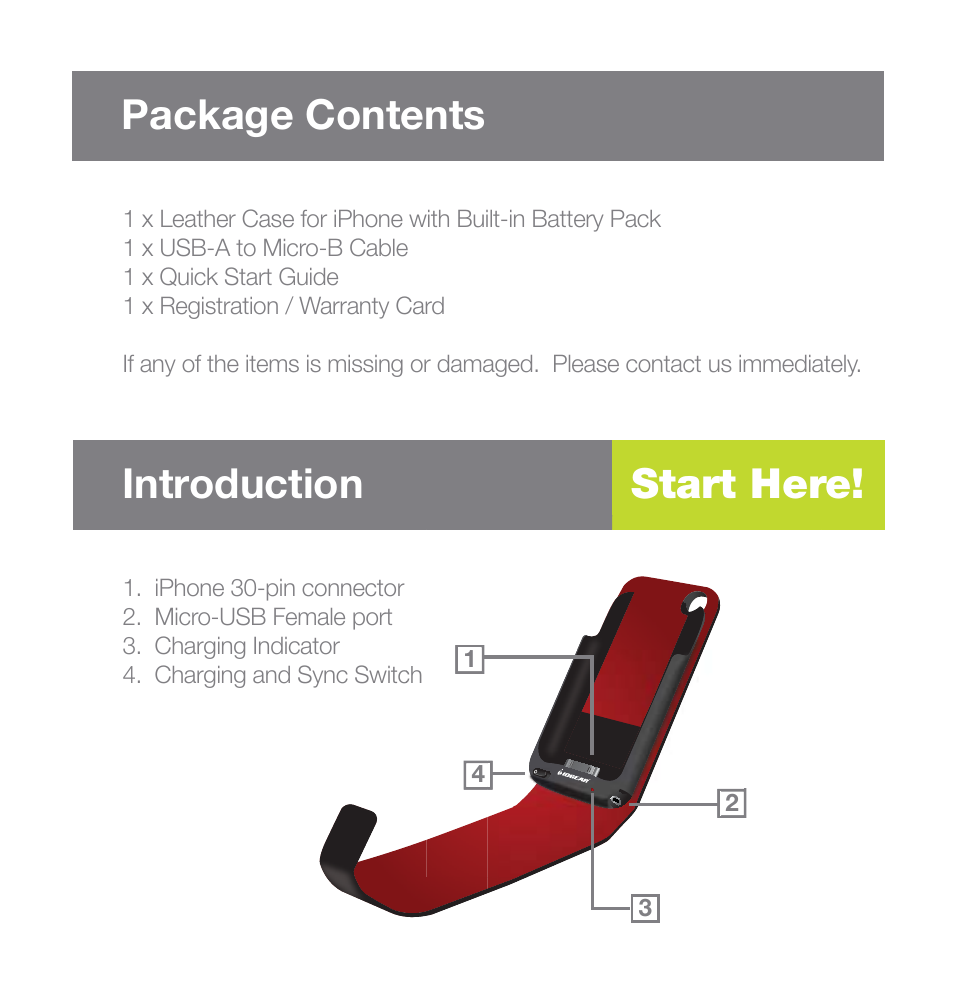 Package contents introduction start here | IOGear GMP2001P User Manual | Page 2 / 10