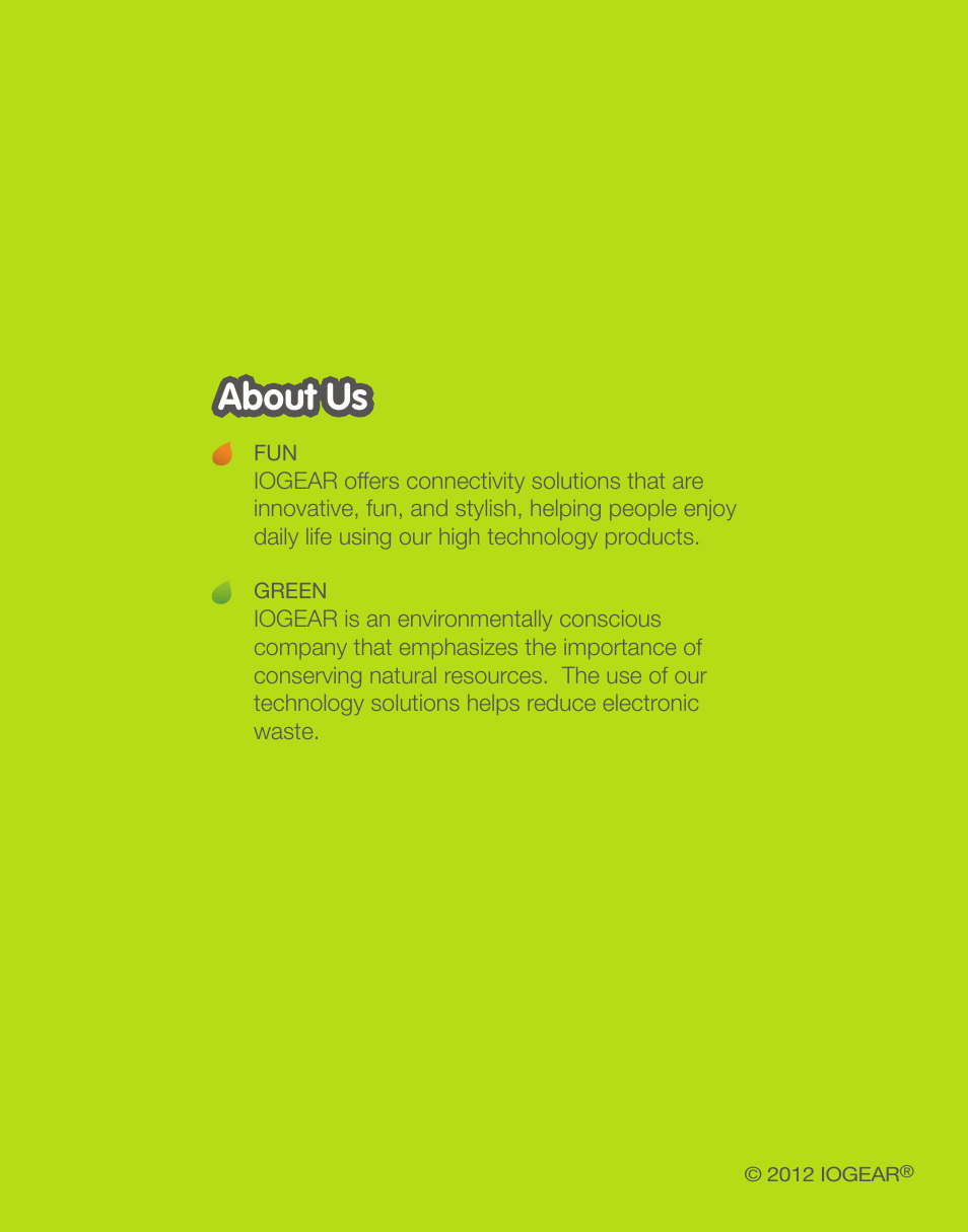 About us | IOGear GMP4400PP User Manual | Page 6 / 6