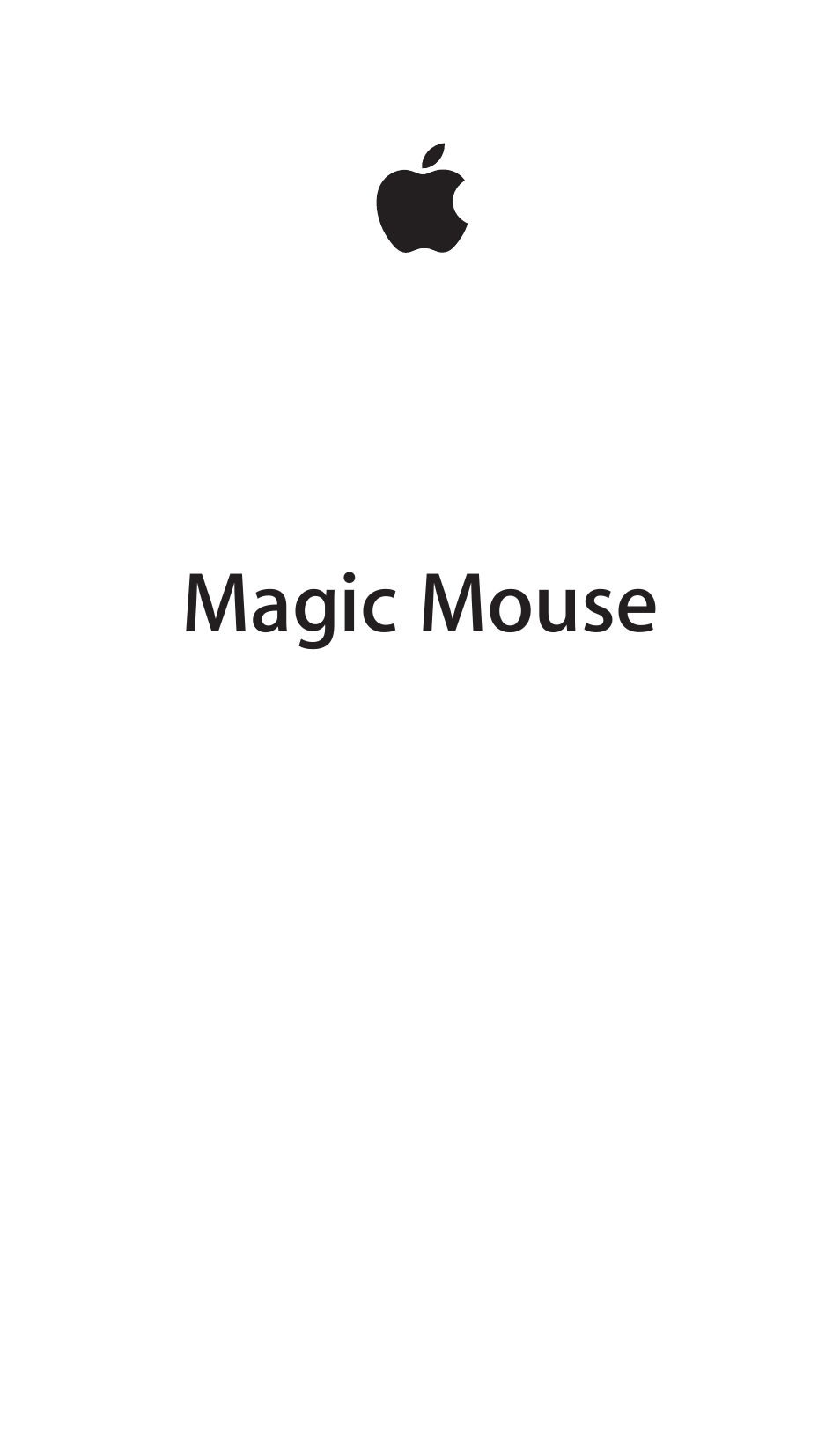 Apple Magic Mouse User Manual | 16 pages