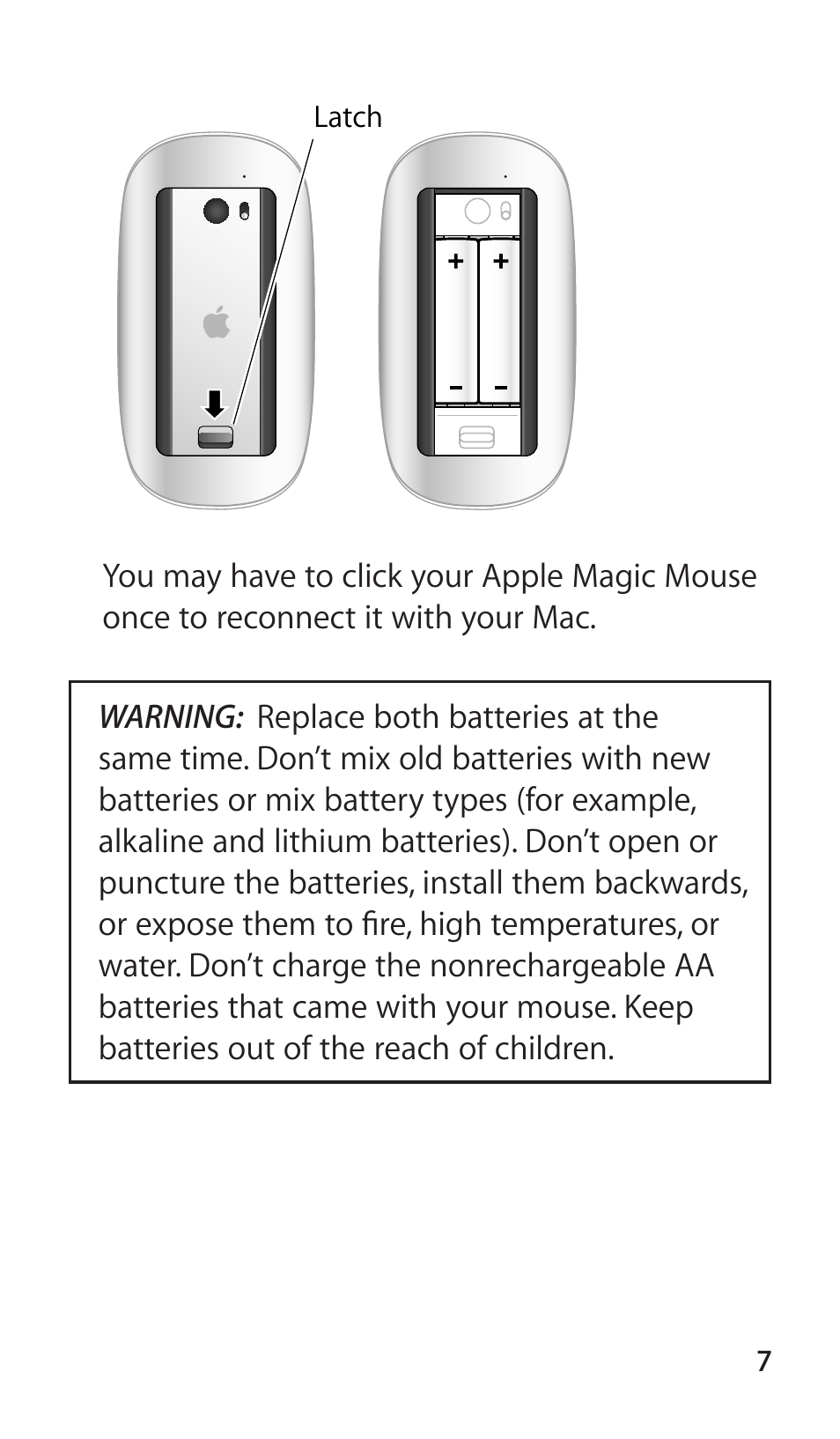 Apple Magic Mouse User Manual | Page 7 / 16