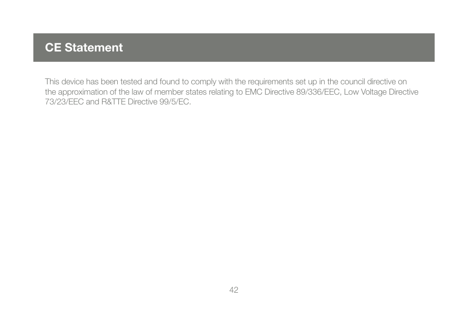 Ce statement | IOGear GPSU21 User Manual | Page 42 / 48