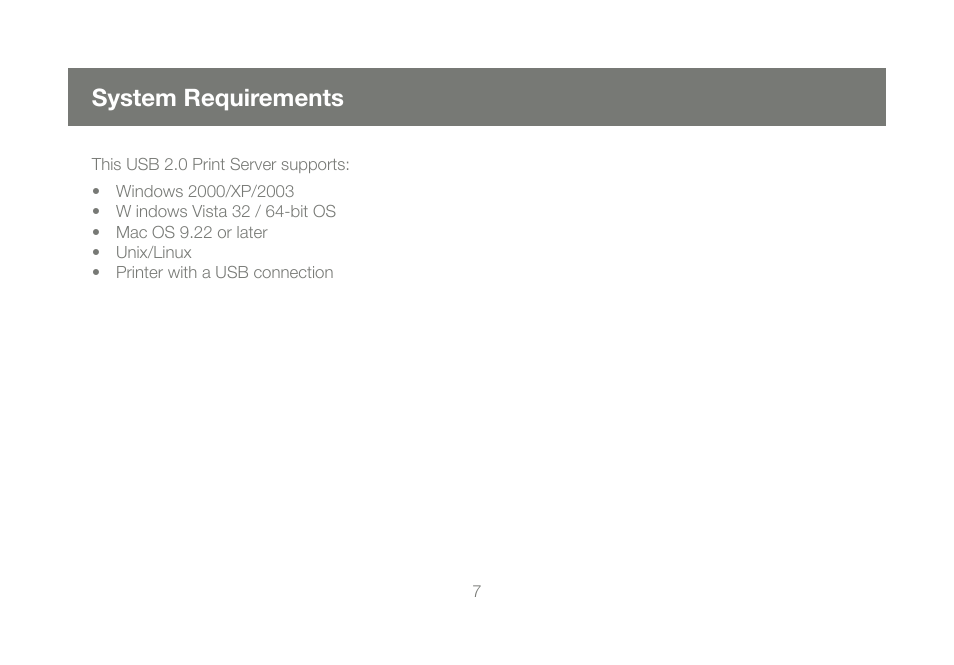 System requirements | IOGear GPSU21 User Manual | Page 7 / 48